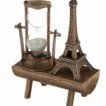  Dekoratif Eyfel Kulesi ve Kum Saati Vintage Tarzı Masa Süsü Biblo