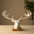 BUĞZ Dekoratif Geyik Başı Heykel 25 cm Modern Minimal Tasarım