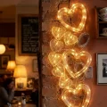 BUĞZ Dekoratif Kalp LED Neon Lamba Romantik Oda Balkon ve Masa Üstü Işığı