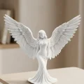 BUĞZ Dekoratif Melek İnsan Figürlü 3D Heykel Biblo Modern Ev Dekoru