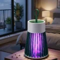 BUĞZ Dekoratif Mor Işıklı Sineksavar Lamba Şarjlı Tek Tuşlu Koruyucu Gövdeli Cihaz Modeli