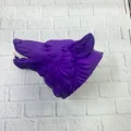 BUĞZ Dekoratif Mor Kurt Duvar Heykeli Asılabilir Hediyelik 25x19 cm