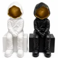 BUĞZ Dekoratif Polyester Oturan Astronot Biblosu Alk5302