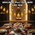 BUĞZ Dekoratif Ramazan LED Işık Pilli Cami Tasarımlı Zincir Aydınlatma