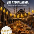 BUĞZ Dekoratif Ramazan LED Işık Pilli Cami Tasarımlı Zincir Aydınlatma Yeni Nesil