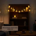 BUĞZ Dekoratif Ramazan LED Işık Pilli Cami Tasarımlı Zincir Aydınlatma Yeni Nesil