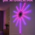 BUĞZ Dekoratif RGB Fireworks LED Duvar Işığı Çok Renkli Telefon Kontrollü LED Aydınlatma