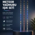 BUĞZ Dekoratif RGB LED Işık Çubuğu Seti 10 Adet Çubuk Kayan Yıldız Efektli