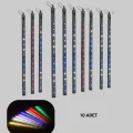 BUĞZ Dekoratif RGB LED Işık Çubuğu Seti 10 Adet Çubuk Kayan Yıldız Efektli