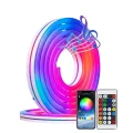 BUĞZ Dekoratif RGB LED Şerit Neon Işık 3 Metre Su Geçirmez Uzaktan Kumandalı Ortam Aydınlatması