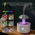 BUĞZ Dekoratif Şemsiye Tasarımlı Soğuk Buhar Aroma Difüzörü ve Hava Nemlendirici, 7 Renkli LED Işıklı