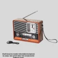 BUĞZ Dekoratif Vintage Radyo – Klasik Görünüm, Modern Fonksiyon ve Uzun Ömürlü Kullanım