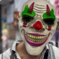 BUĞZ Delirten Gülüş Psikopat Palyaço Temalı Joker Maskesi