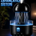 BUĞZ Denizanası Tasarımlı Ultrasonik Hava Nemlendirici RGB LED Işıklı Sessiz Buhar Makinesi Zaman Ayarlı