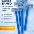 BUĞZ Derby Banyo Tek Kullanımlık Tıraş Bıçağı 5 Adet Plastik Saplı Pratik Ekonomik Tıraş Jileti
