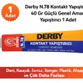 BUĞZ Derby N.78 Kontakt Yapıştırıcı 40 Gr Güçlü Genel Amaçlı Yapıştırıcı 1 Adet