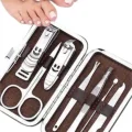  Deri Çanta Hediyeli 7 Parça Manikür-Pedikür Tırnak Bakım Seti