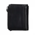  Deri Cüzdan Ve Kartlık, Mekanizmalı, 10 Adet Kart Bölmeli, Siyah