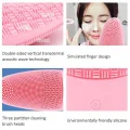  Derin Gözenek Temizliği İçin İnce Kaba Silikon Uçlu Elektrikli Yüz Temizleme Fırçası
