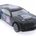  Die Cast Çek Bırak Metal Siyah Yarış Arabası 43