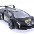  Die Cast Çek Bırak Metal Siyah Yarış Arabası 86