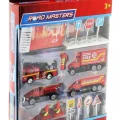  Die Cast Metal 20 Parça İtfaiye Seti - Tankerli