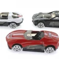  Die Cast Metal 3lü Yarış Arabaları Siyah Araçlı