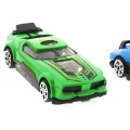  Die Cast Metal 3lü Yarış Arabaları Yeşil Araçlı