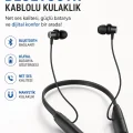 BUĞZ Dijital Batarya Göstergeli Bluetooth Özellikli Boyun Askılı Kulaklık