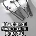 BUĞZ Dijital Batarya Göstergeli Bluetooth Özellikli Boyun Askılı Kulaklık