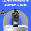 BUĞZ Dijital Ekranlı Bluetooth Kulaklık – Titreşimli Bildirim, 25 Saat Kullanım