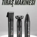  Dijital Göstergeli 3 Başlıklı Tıraş Makinesi Islak Kuru Lazer Öncesi Günlük