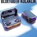 BUĞZ Dijital Göstergeli Bluetooth Bağlantılı Kulaklık Dokunmatik Kontrol - BUĞZ