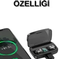 BUĞZ Dijital Göstergeli Bluetooth Kulaklık Kablosuz TWS Stereo Bluetooth 5.0 - BUĞZ