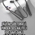 BUĞZ Dijital Göstergeli Kulak İçi Kablosuz Bluetooth Kulaklık Boyun Bantlı Yeni Nesil - BUĞZ
