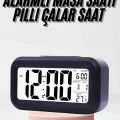 BUĞZ Dijital Işıklı Alarmlı Çalışma Masası Ekran Pilli Çalar Saat - BUĞZ