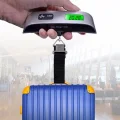 BUĞZ Dijital Işıklı Elektronik Askılı El Bagaj Tartısı Bavul Kantarı Seyahat Çantası 50kg