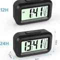  Dijital Masa Saati Termometreli Takvim Çalar Saat Led Ekran Pilli
