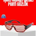 BUĞZ Dikkat Çeken Tasarımlı LED Işıklı Eğlence Gözlüğü