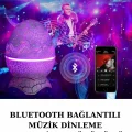 BUĞZ Dinozor Speaker Renk Değiştirme Projeksiyon Modu Bluetooth Hoparlör Gece Lambası - BUĞZ