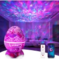 BUĞZ Dinozor tasarımlı bluetooth hoparlör gece lambası galaxy led projektör çok renkli 2 saat