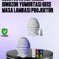 BUĞZ Dinozor Yumurtası Galaksi Projektör Gece Lambası 4ü 1 Arada – Bluetooth Hoparlörlü