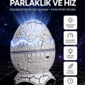 BUĞZ Dinozor Yumurtası Tasarımlı Projektörlü Gece Lambası