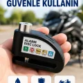 BUĞZ Disk Fren Kilidi Alarmlı Anti Hırsızlık Motosiklet Scooter Bisiklet Yeni Nesil