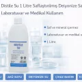 BUĞZ Distile Su 1 Litre Saflaştırılmış Deiyonize Saf Su Laboratuvar ve Medikal Kullanım 1 ADET