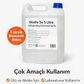 BUĞZ Distile Su 5 Litre Saflaştırılmış Deiyonize Saf Su Çok Amaçlı Kullanım 1 ADET
