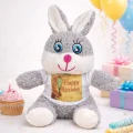 BUĞZ Doğum Günü Tişörtlü Sevimli Peluş Tavşan