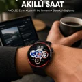 BUĞZ Dokunmatik Akıllı Saat Kablosuz Şarj AMOLED Ekran Yeni Nesil