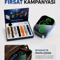 BUĞZ Dokunmatik Akıllı Saat Yeni Nesil Kulaklık Kampanyası Bluetooth Bağlantılı ANC Özelliği