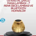 Dokunmatik Işıklı Kablosuz Bluetooth Hoparlör 5W